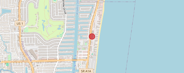 Map showing Liquivida Wellness Center | Lauderdale Beach in Fort Lauderdale, FL
