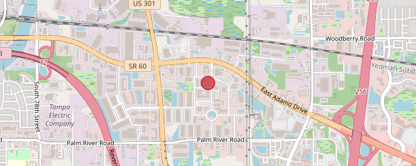 Map showing Overtime Men’s Health in Tampa, FL